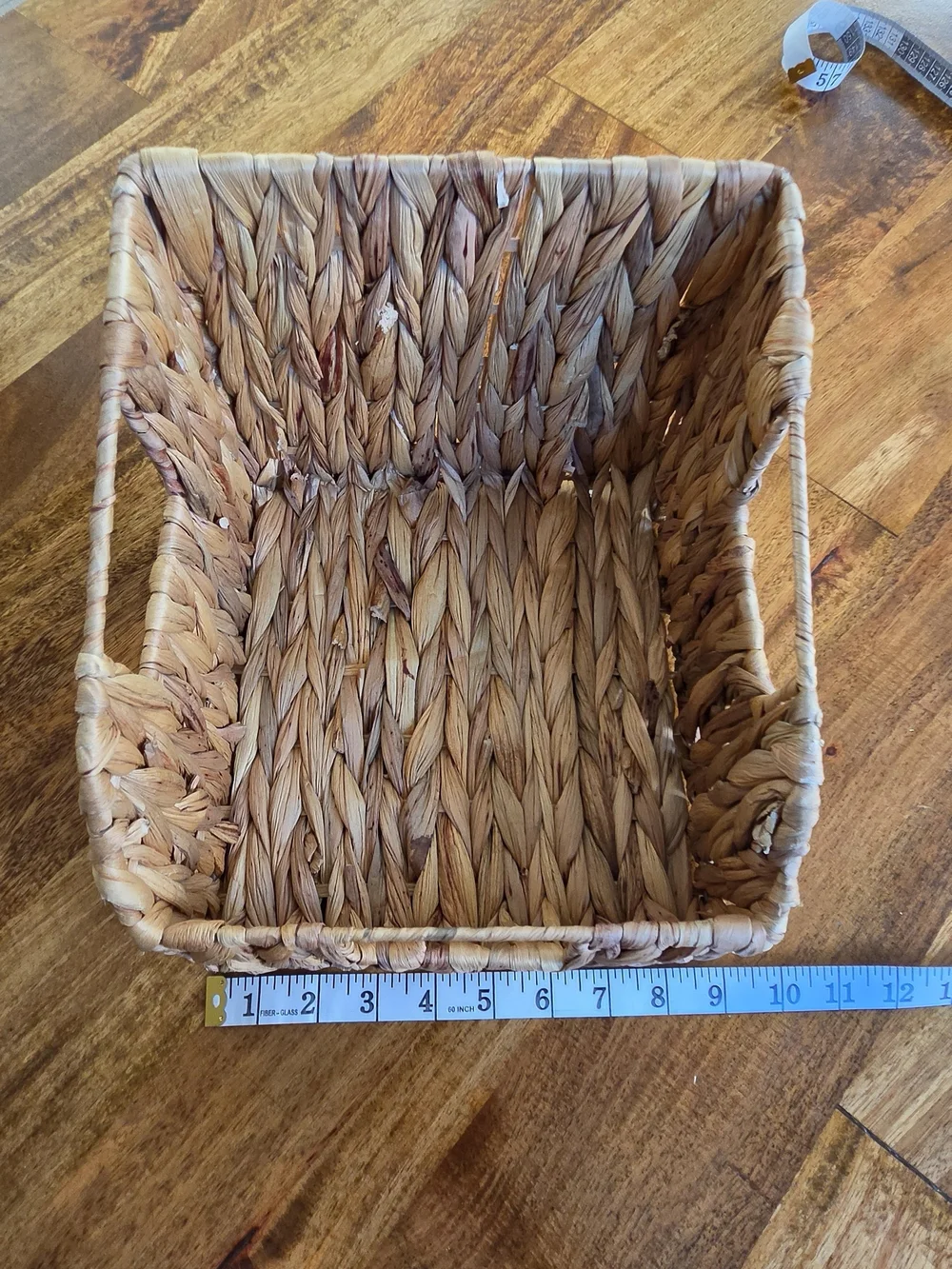 New Handwoven Water Hyacinth Storage Basket